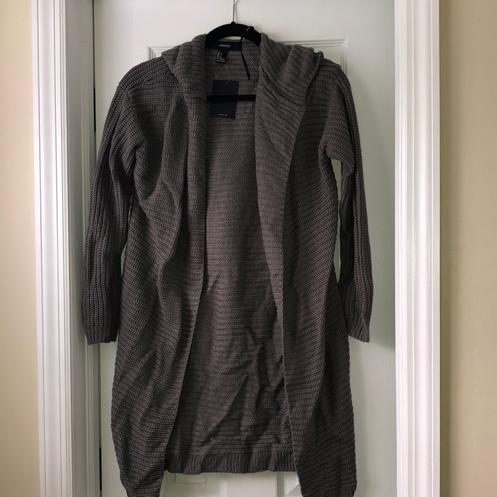 NWT hooded cardigan sweater